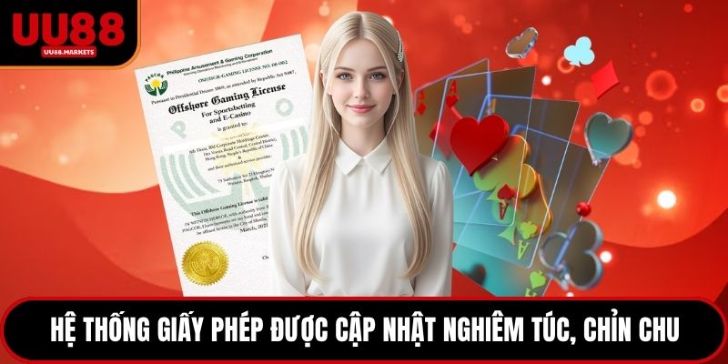Hệ thống giấy phép được cập nhật nghiêm túc, chỉn chu